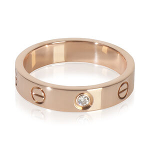 Cartier Rose Gold Diamond Small Model Love Ring